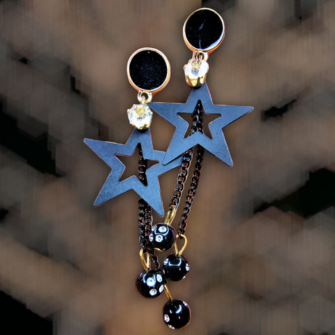 Casual Black Earrings Star Jewelry Ear Rings Earrings Trincket