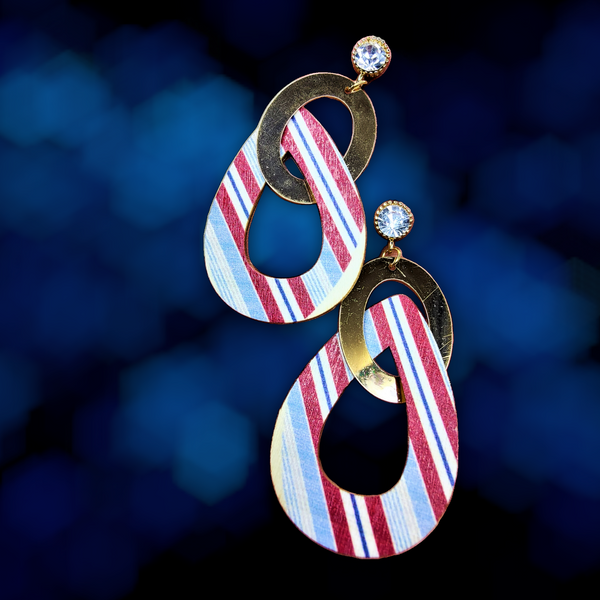 Multicolor Party Wear Earrings Blue & Red Drop Jewelry Ear Rings Earrings Trincket