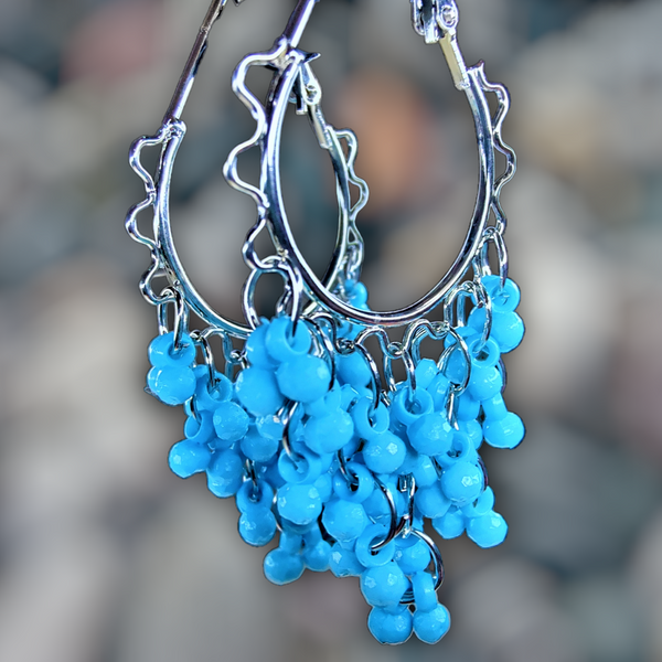 Tiny Bell Earrings Light Blue Jewelry Ear Rings Earrings Trincket