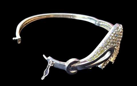 Silver Stone Kada Bracelet Jewelry Bracelet Trincket