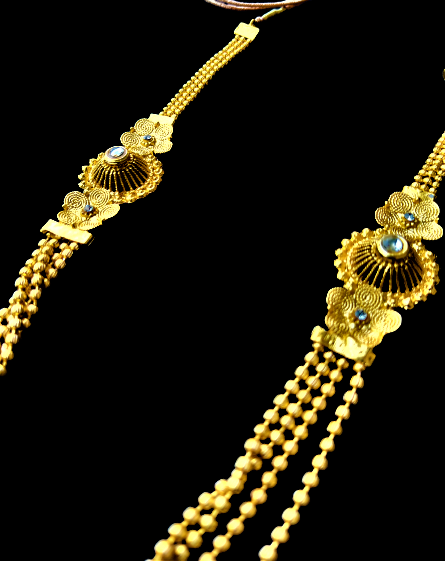 Long Golden Set Jewelry Set Trincket