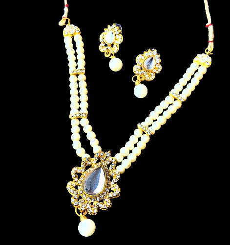 White Pearl Set White Jewelry Set bead ethnic Set Trincket Jewellry Jewelry Jewellery