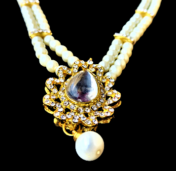 White Pearl Set Jewelry Set Trincket