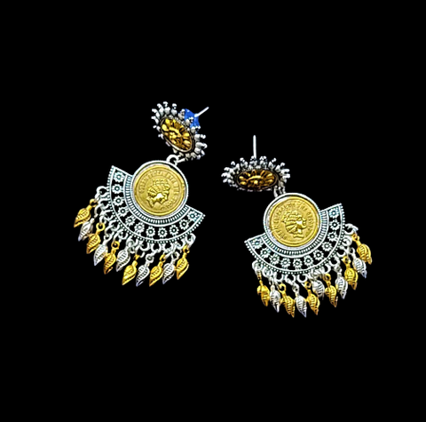 Gold and Silver Half Moon Earrings Gold Jewelry Ear Rings Earrings Trincket