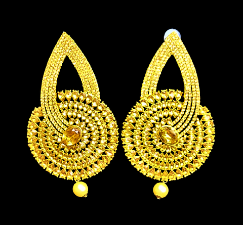 Golden Small Stone Earrings Jewelry Ear Rings Earrings Trincket