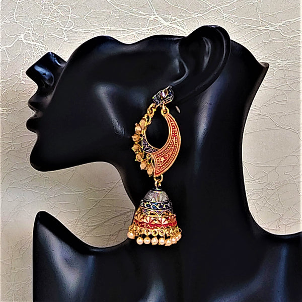 Long length traditional Fancy Jhumki Jewelry Ear Rings Earrings Trincket