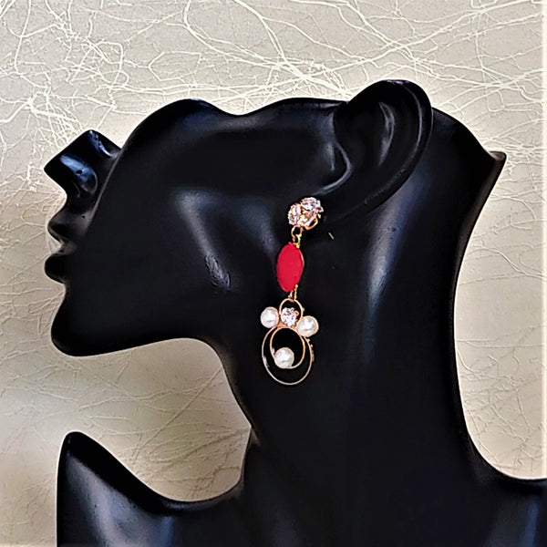 Stone and Beads studded Earrings Jewelry Ear Rings Earrings Trincket