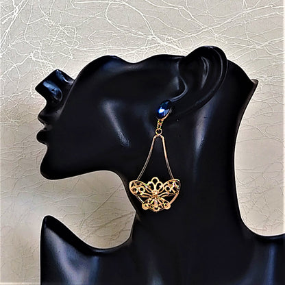 Glass Stone Butterfly Dangles Earrings Ear Rings Earrings party Trincket Jewellry Jewelry Jewellery