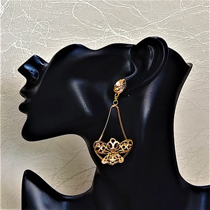 Glass Stone Butterfly Dangles Earrings Ear Rings Earrings party Trincket Jewellry Jewelry Jewellery
