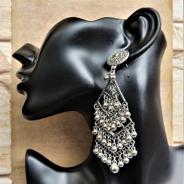 Diamond Shape Earrings with Beads Jewelry Ear Rings Earrings Trincket
