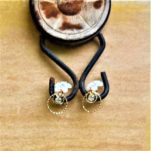 Small Flower Earrings White Jewelry Ear Rings Earrings Trincket