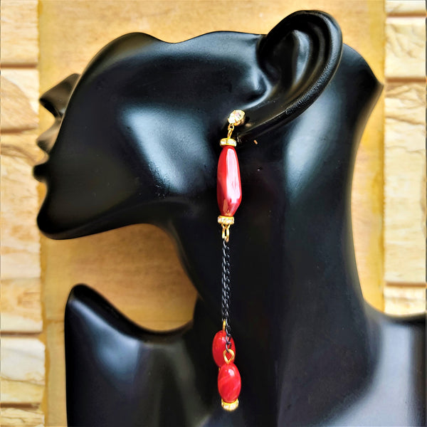 Shaded chain dangle earrings Jewelry Ear Rings Earrings Trincket