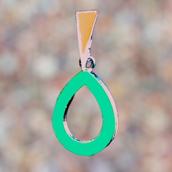 Funky Casual Colorful Earrings Green Drop Shape Jewelry Ear Rings Earrings Trincket